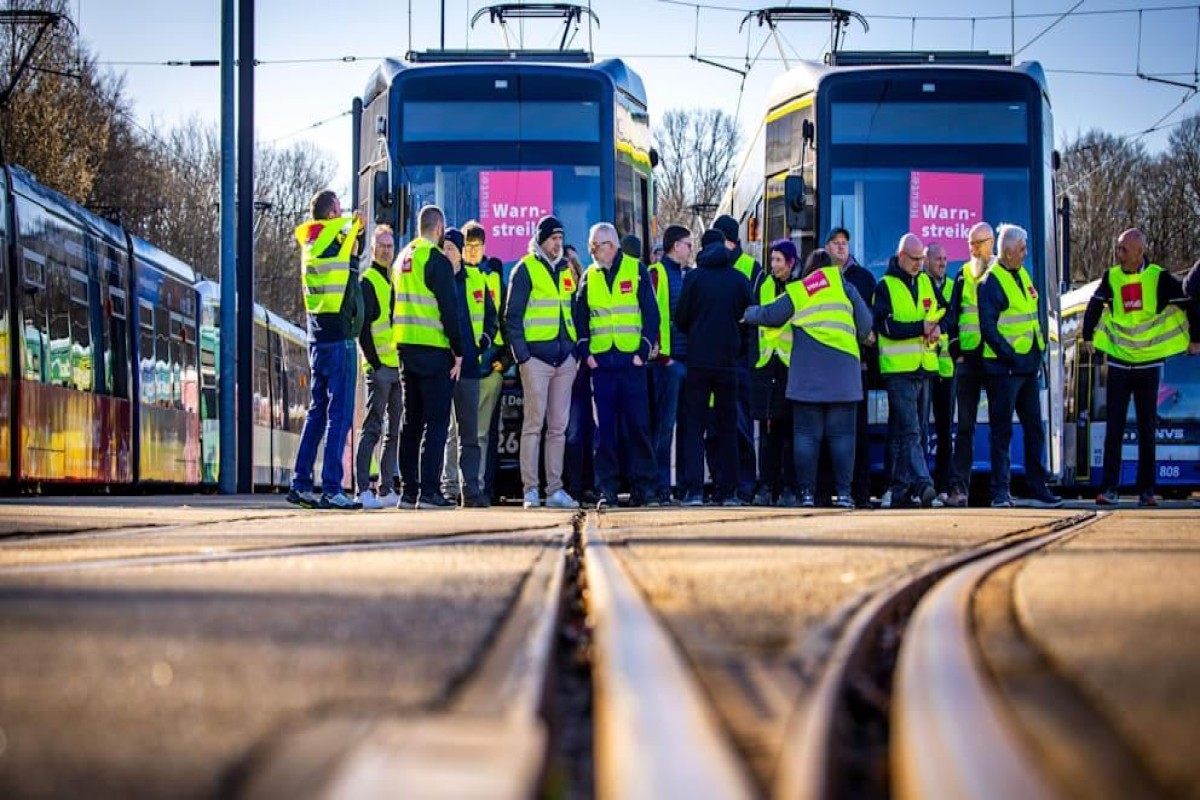 Забастовка в Германии парализовала общественный транспорт