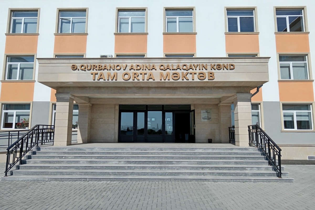 Новая школа в Галагайыне полностью готова к приему учащихся-ФОТО 