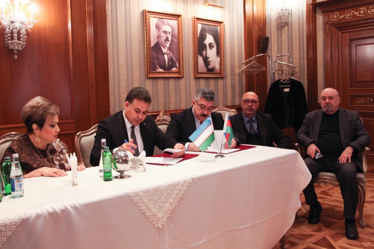 Между азербайджанским и узбекистанским театрами подписан меморандум о сотрудничестве-ФОТО 