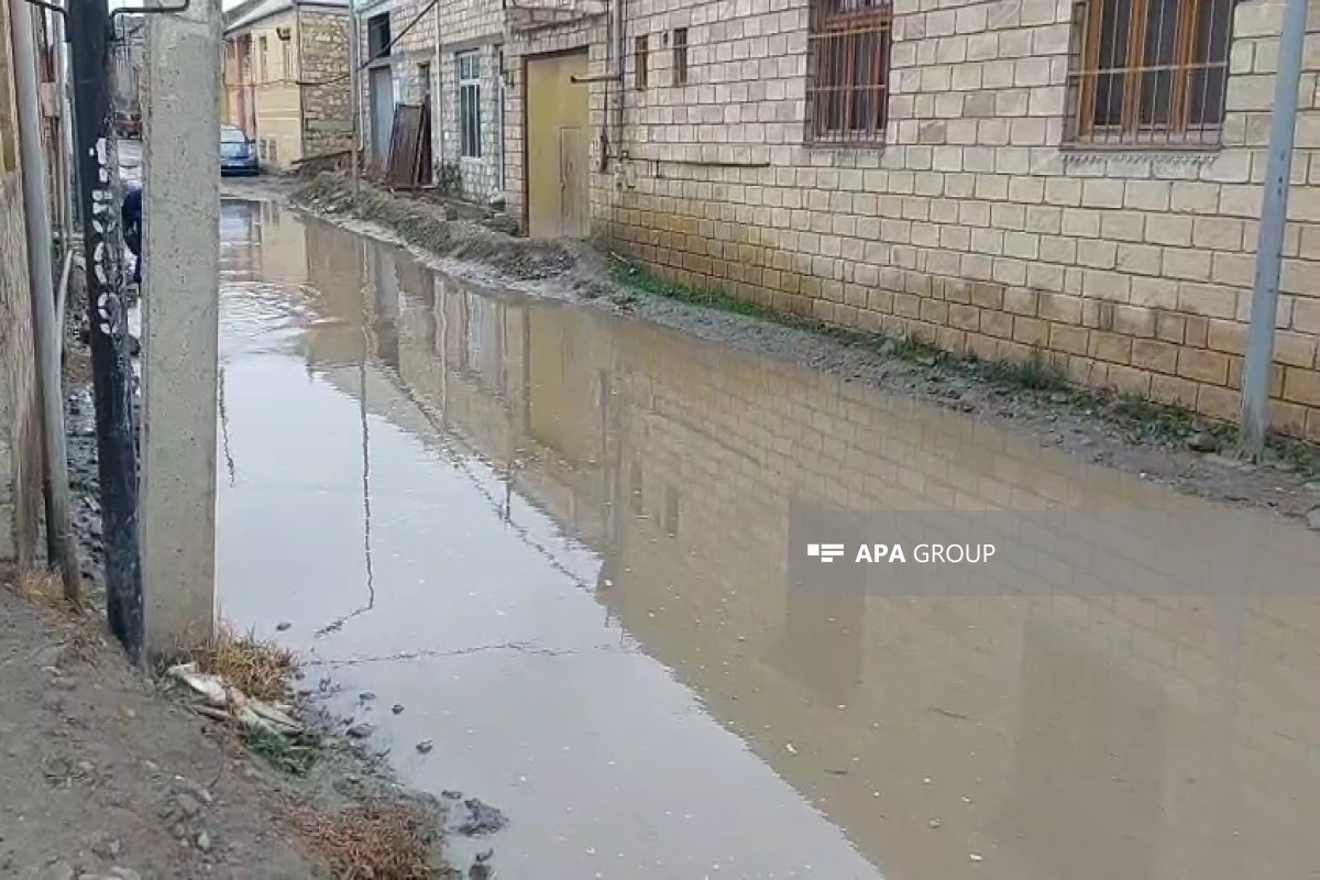 Сильные дожди привели к затоплению улиц в Гяндже-ФОТО 