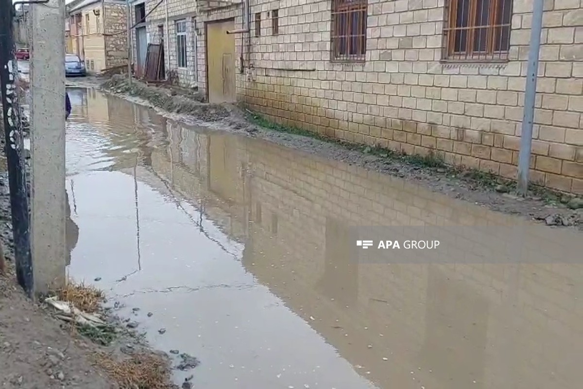 Сильные дожди привели к затоплению улиц в Гяндже-ФОТО 