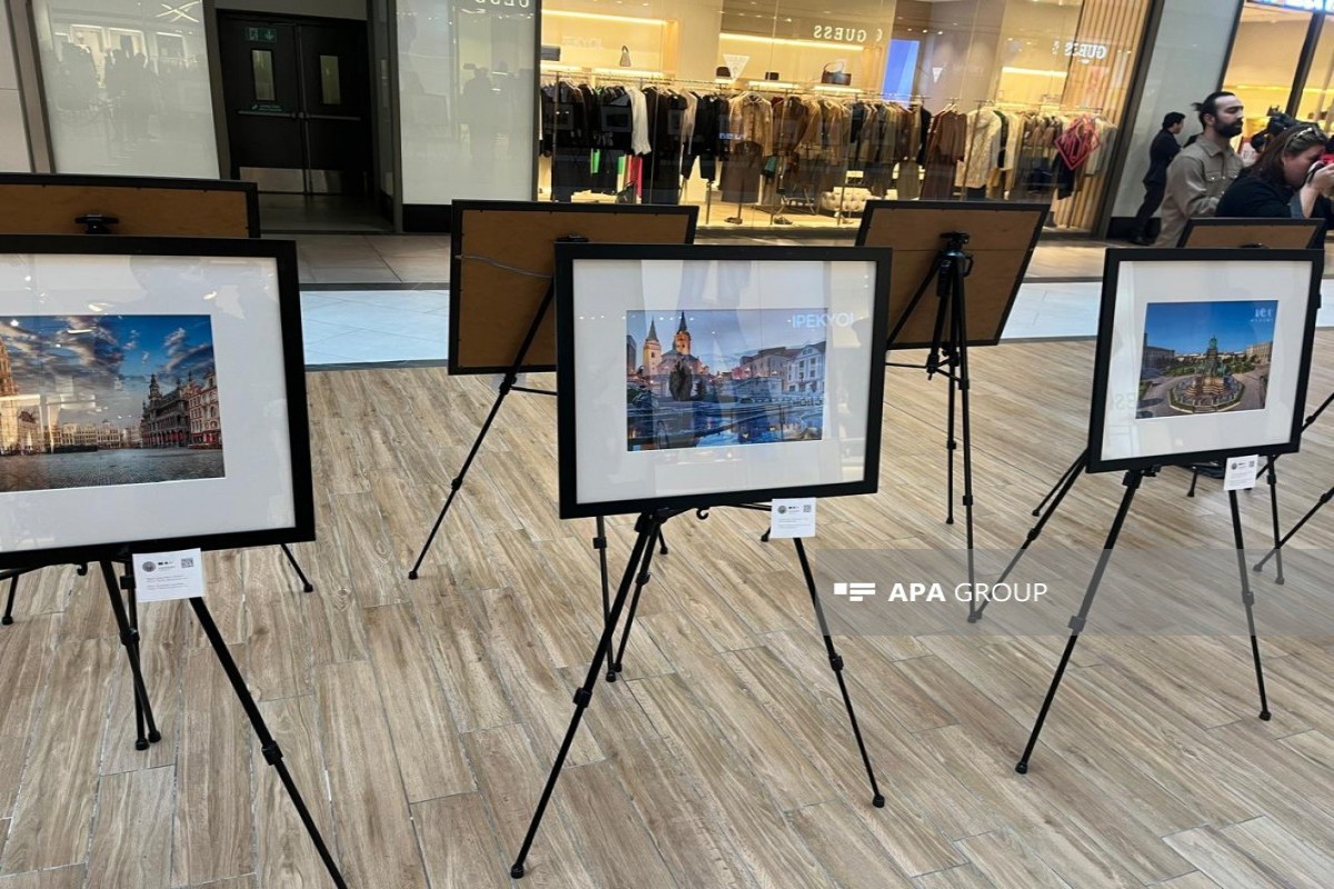 В Баку открылась фотовыставка «Европейские площади»-ФОТО 