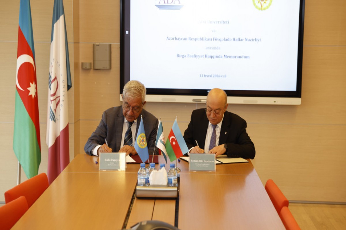МЧС Азербайджана и Университет ADA подписали меморандум-ФОТО -ВИДЕО 
