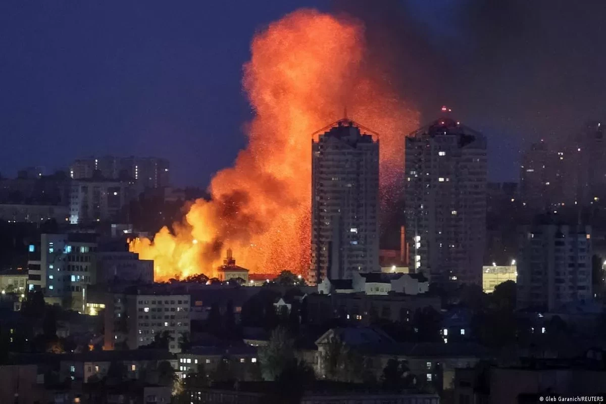 Киев подвергся массированной ракетной атаке