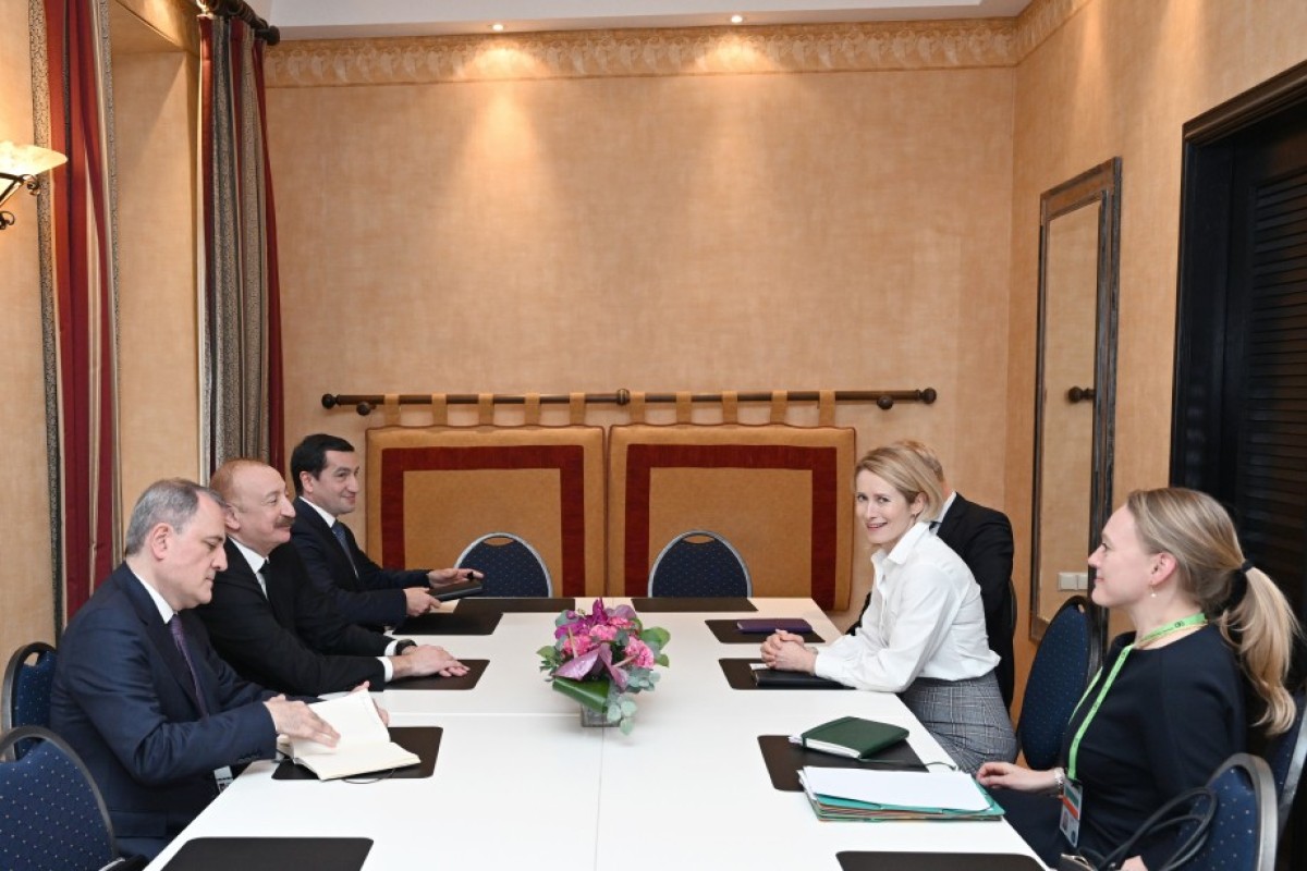 Ильхам Алиев провел встречу с Каей Каллас в Мюнхене-ФОТО 