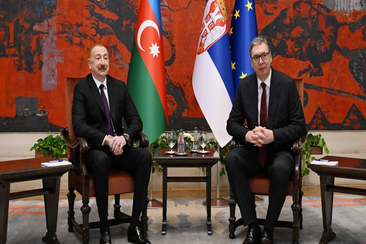 В Белграде состоялась встреча Президента Ильхама Алиева с Александаром Вучичем один на один