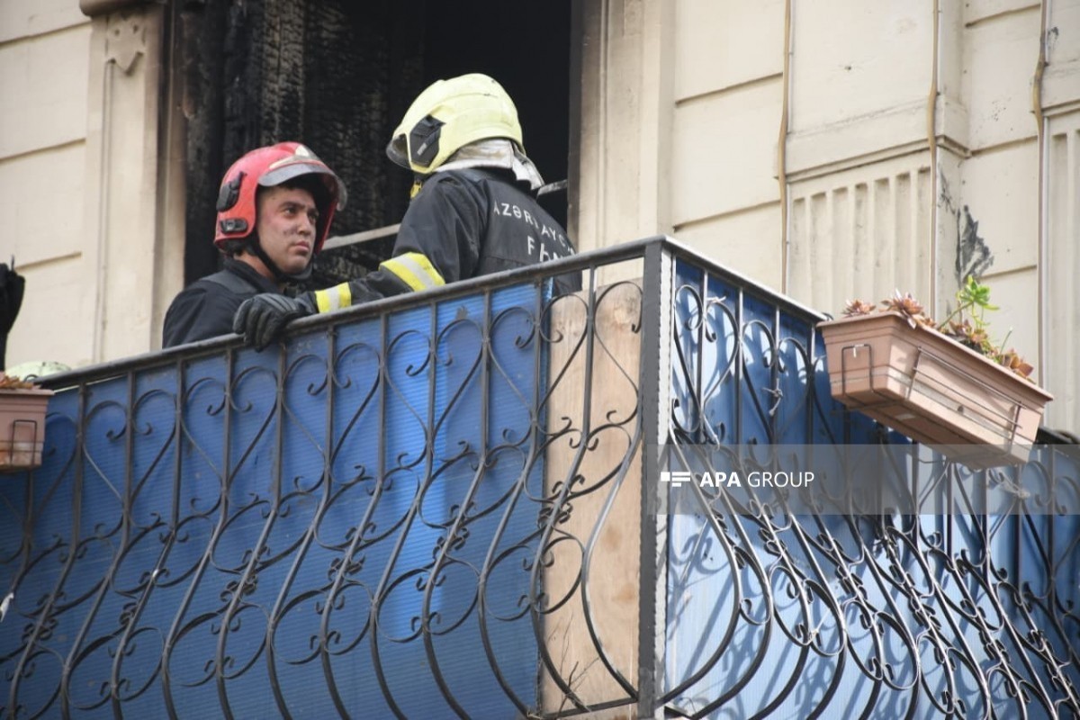 Пожар в центре Баку потушен-ФОТО -ВИДЕО -ОБНОВЛЕНО 