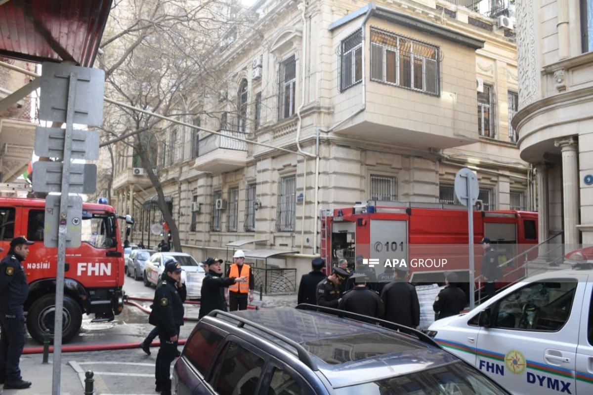 Пожар в центре Баку потушен-ФОТО -ВИДЕО -ОБНОВЛЕНО 