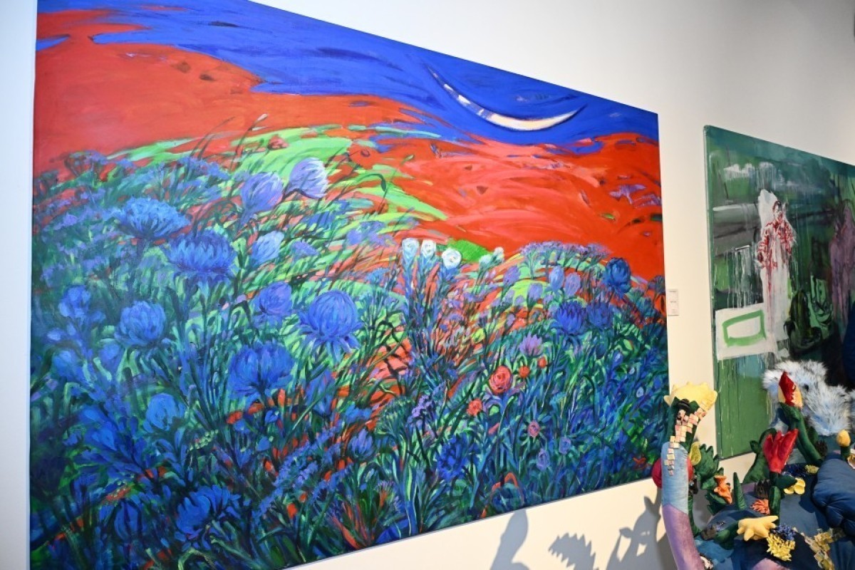 Лейла Алиева и Арзу Алиева на открытии международной художественной выставки в Тиране-ФОТО 