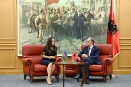 Лейла Алиева встретилась в Тиране с президентом Албании Байрамом Бегаем
