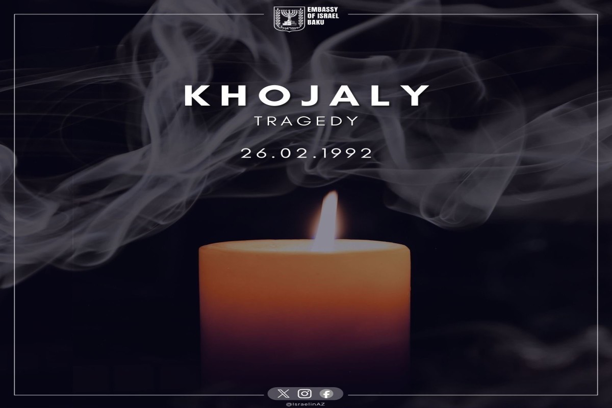 Посольство Израиля поделилось публикацией в связи с Ходжалинским геноцидом