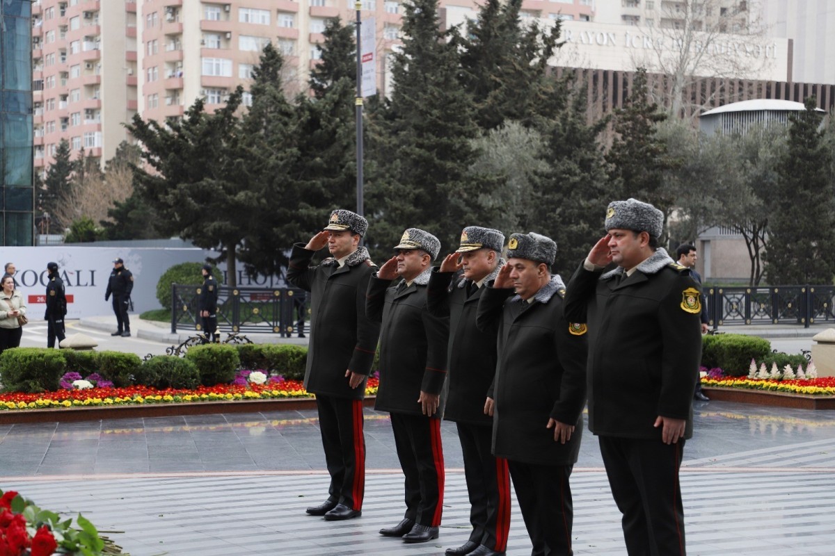 Сотрудники МЧС почтили память жертв Ходжалинского геноцида-ФОТО 