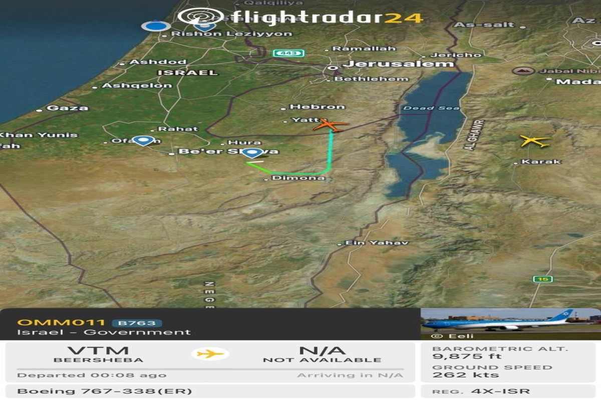 Борт Нетаньяху «Канаф Цион» покинул воздушное пространство Израиля-ФОТО 