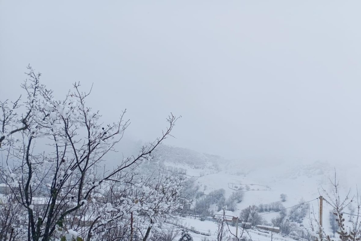 В горах Джалилабада снег достиг 25 см