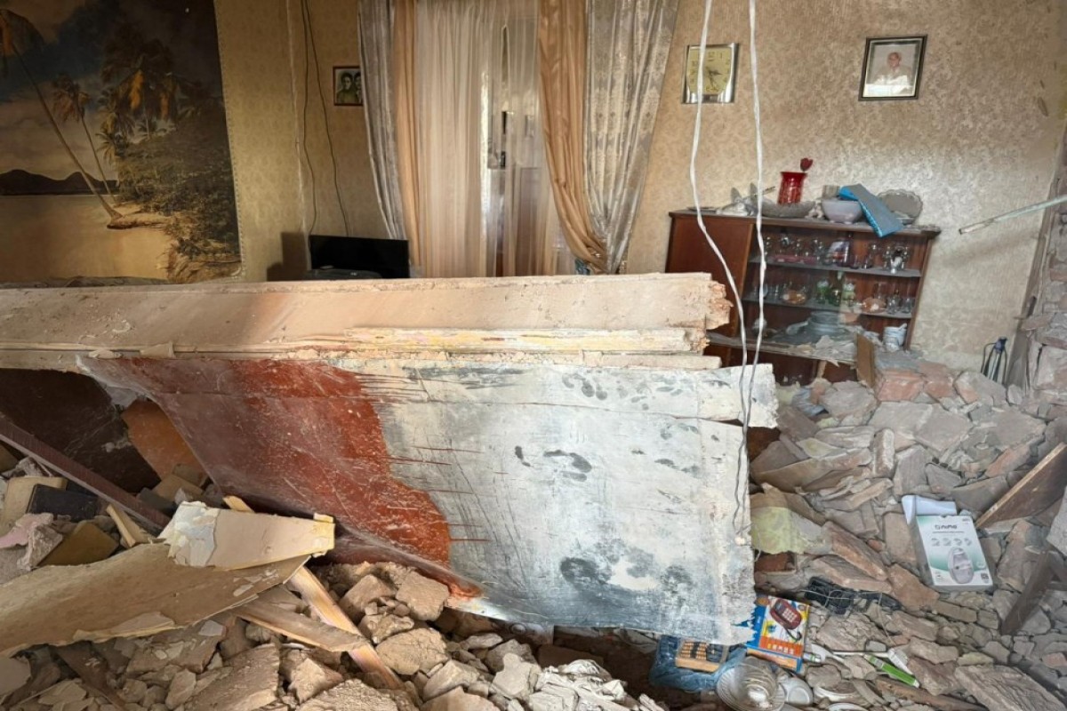 Утечка газа привела к взрыву в доме в Газахе-ФОТО 