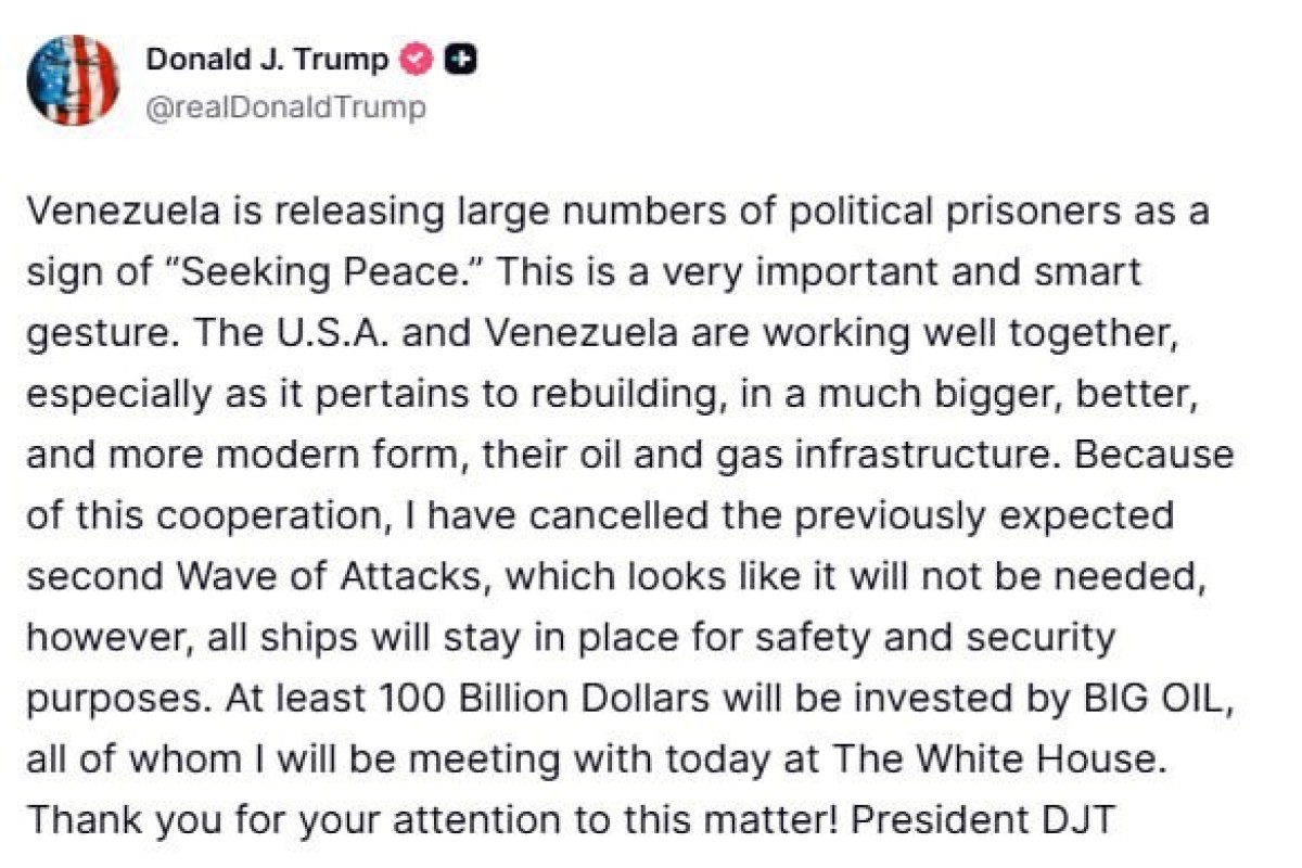 Трамп отменил вторую волну ударов по Венесуэле-ФОТО 