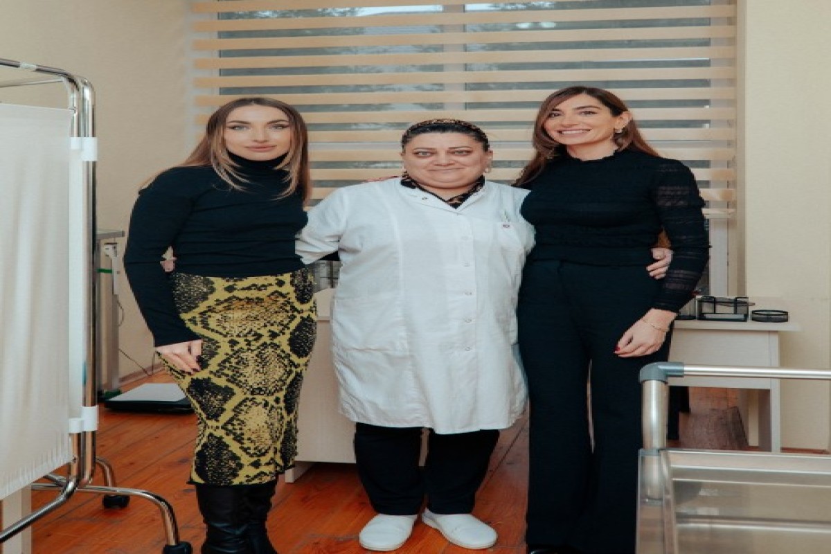 Арзу Алиева и Алена Алиева посетили реабилитационное учреждение для людей с нарушениями зрения -ФОТО 