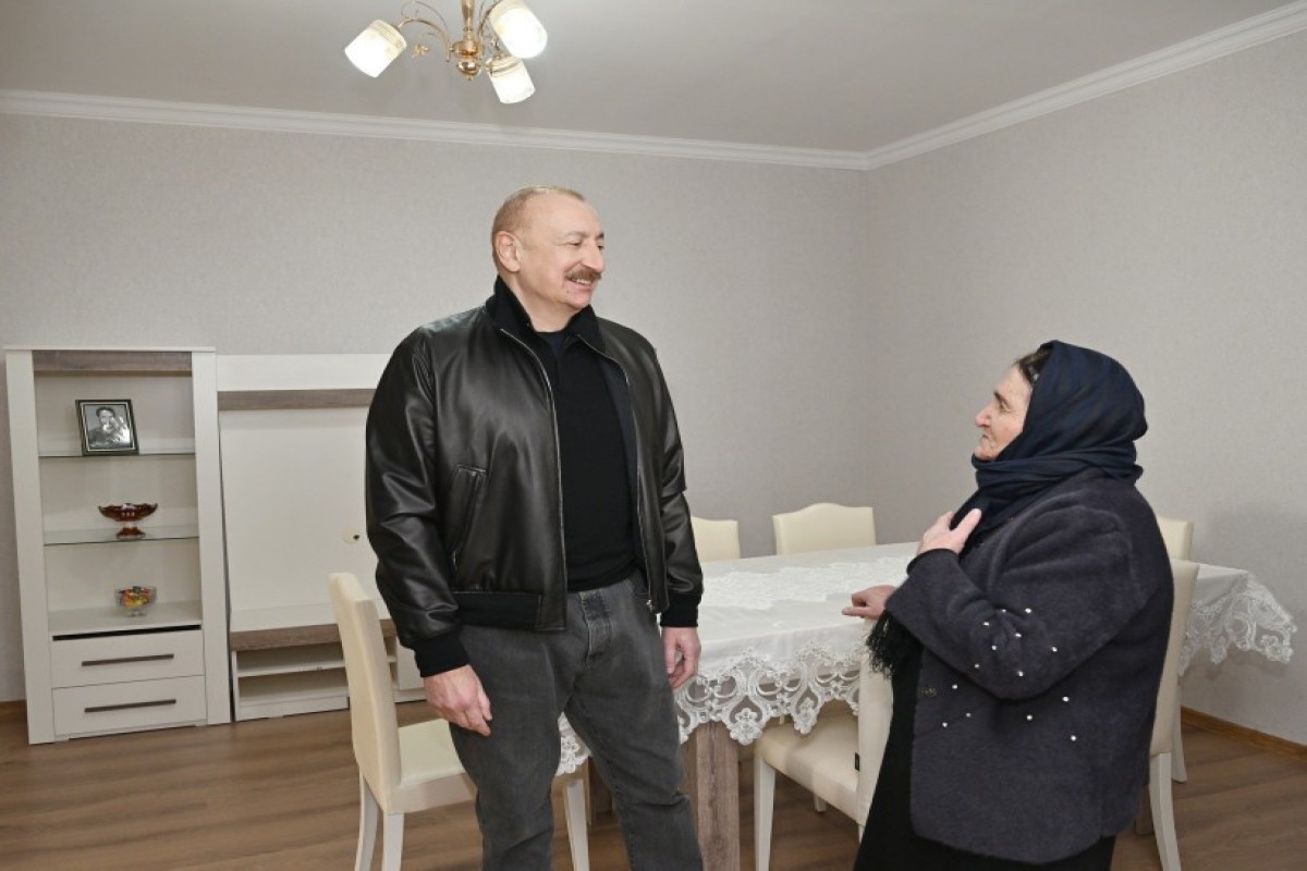 Алиев ознакомился с работами в селе Чапар Агдеринского района-ФОТО 