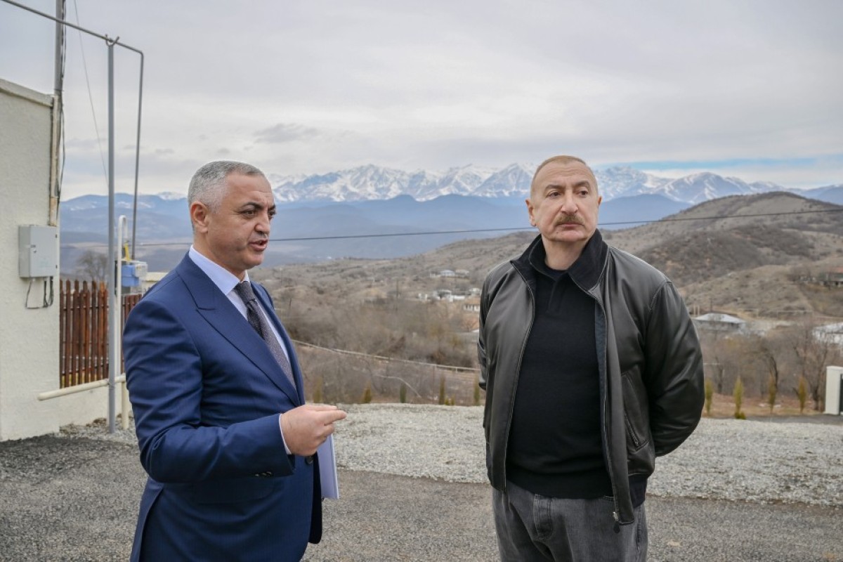 Глава государства проверил ход работ в Хейвалы и Чылдыране-ФОТО 