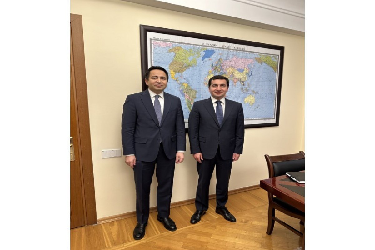 Хикмет Гаджиев провел встречу с послом Казахстана-ФОТО 