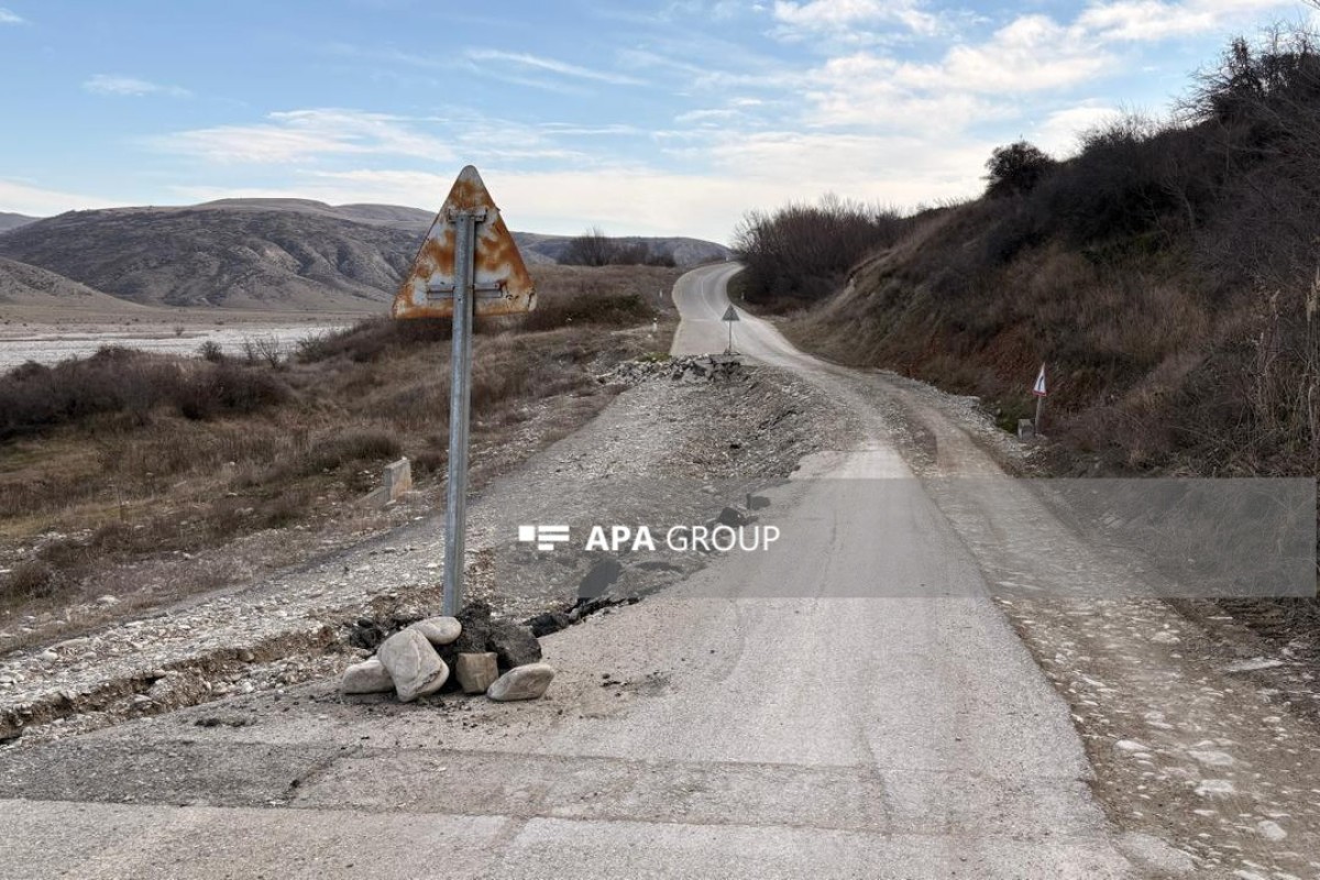 На трассе Шамаха–Гонагкенд произошел оползень-ФОТО 