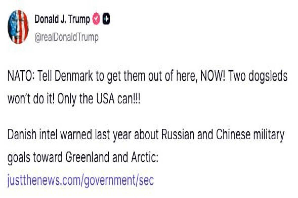 Трамп потребовал от Дании «немедленно убраться» из Гренландии