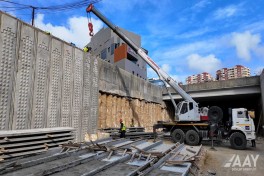 В Баку сторится новая шестиполосная автомобильная трасса и тоннели -ФОТО 