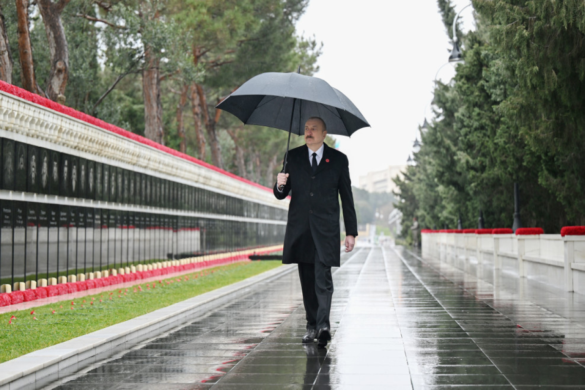 Президент Ильхам Алиев почтил память шехидов 20 Января-ФОТО 