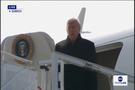 Трамп прибыл в Швейцарию -ВИДЕО 