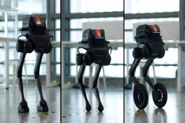 В США представили двуногого робота с гибридной ногой