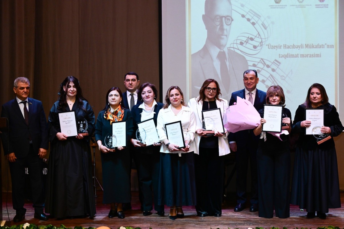 Лауреаты премии имени Узеира Гаджибейли удостоены наград-ФОТО 