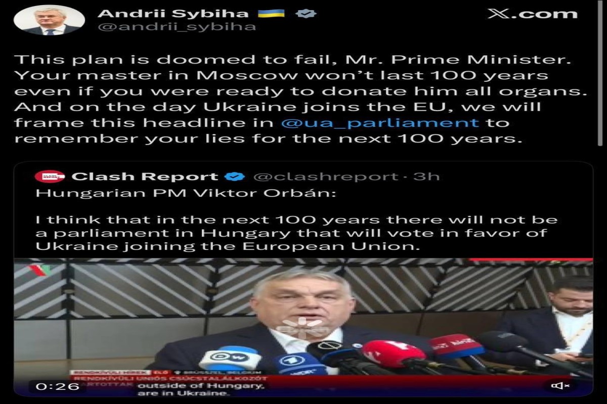 Сибига ответил Орбану на заявления о вступлении Украины в ЕС-ФОТО 