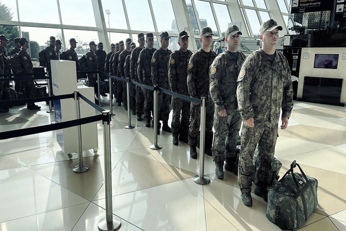 Азербайджанские военнослужащие отправились на учения в ОАЭ-ФОТО 
