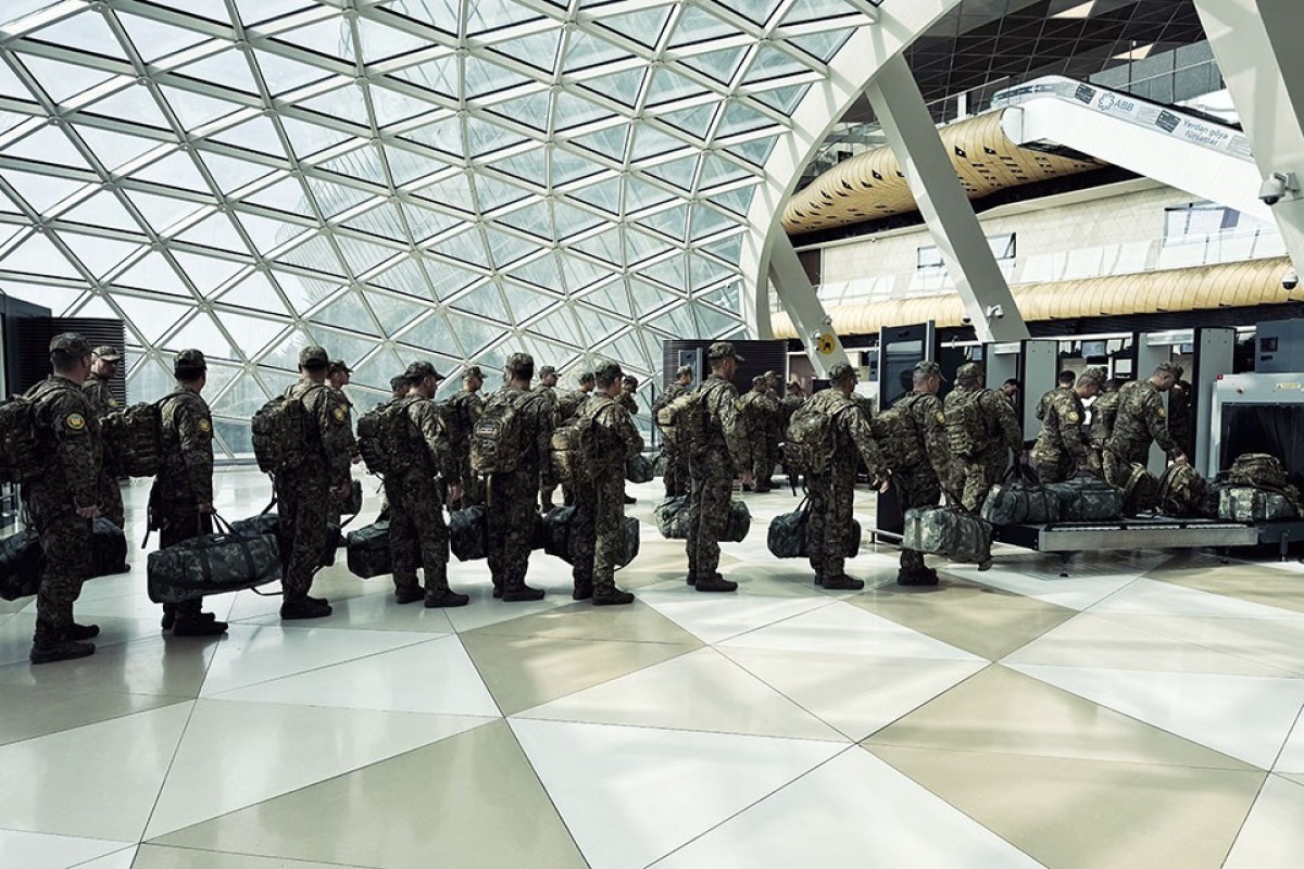 Азербайджанские военнослужащие отправились на учения в ОАЭ-ФОТО 