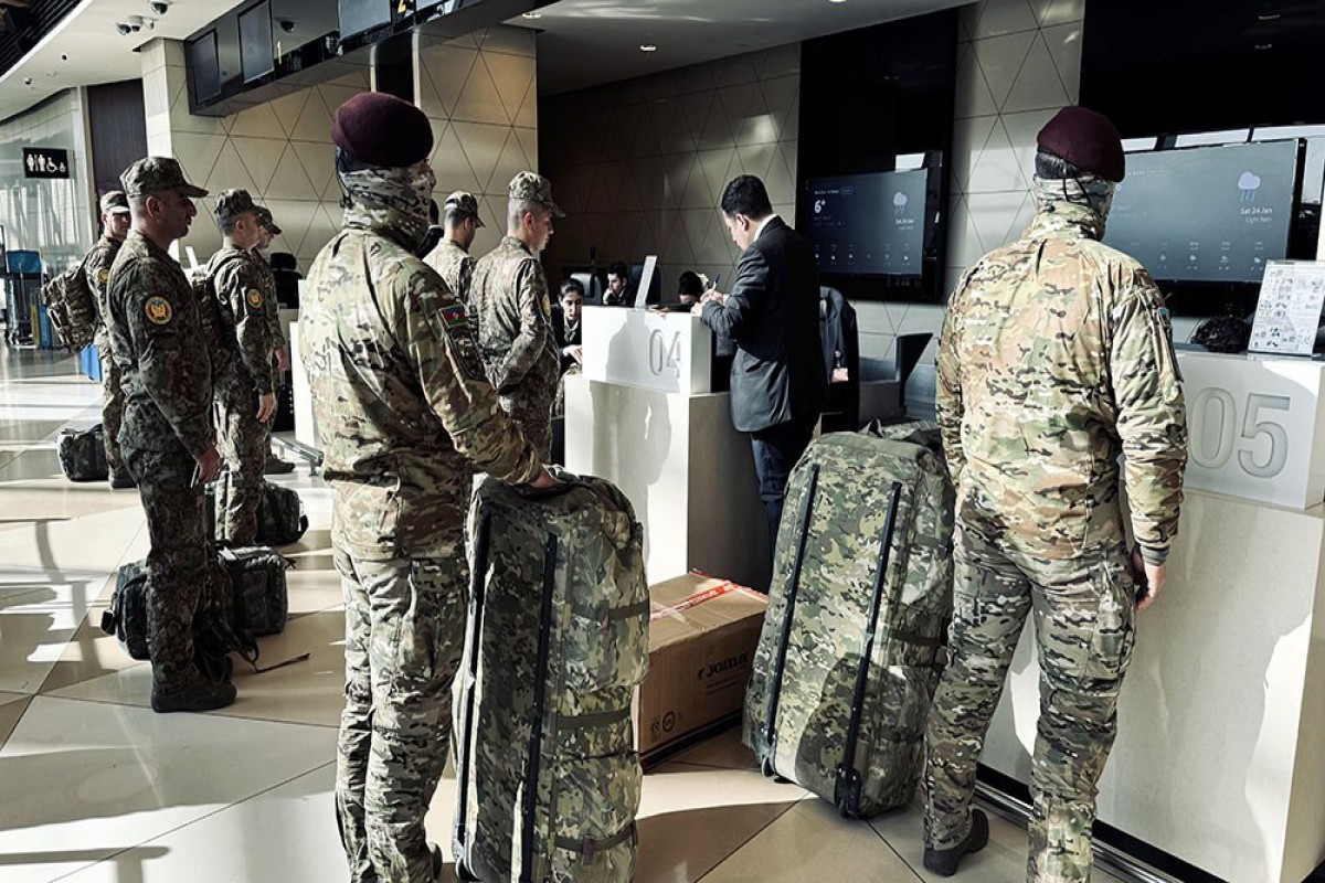 Азербайджанские военнослужащие отправились на учения в ОАЭ-ФОТО 