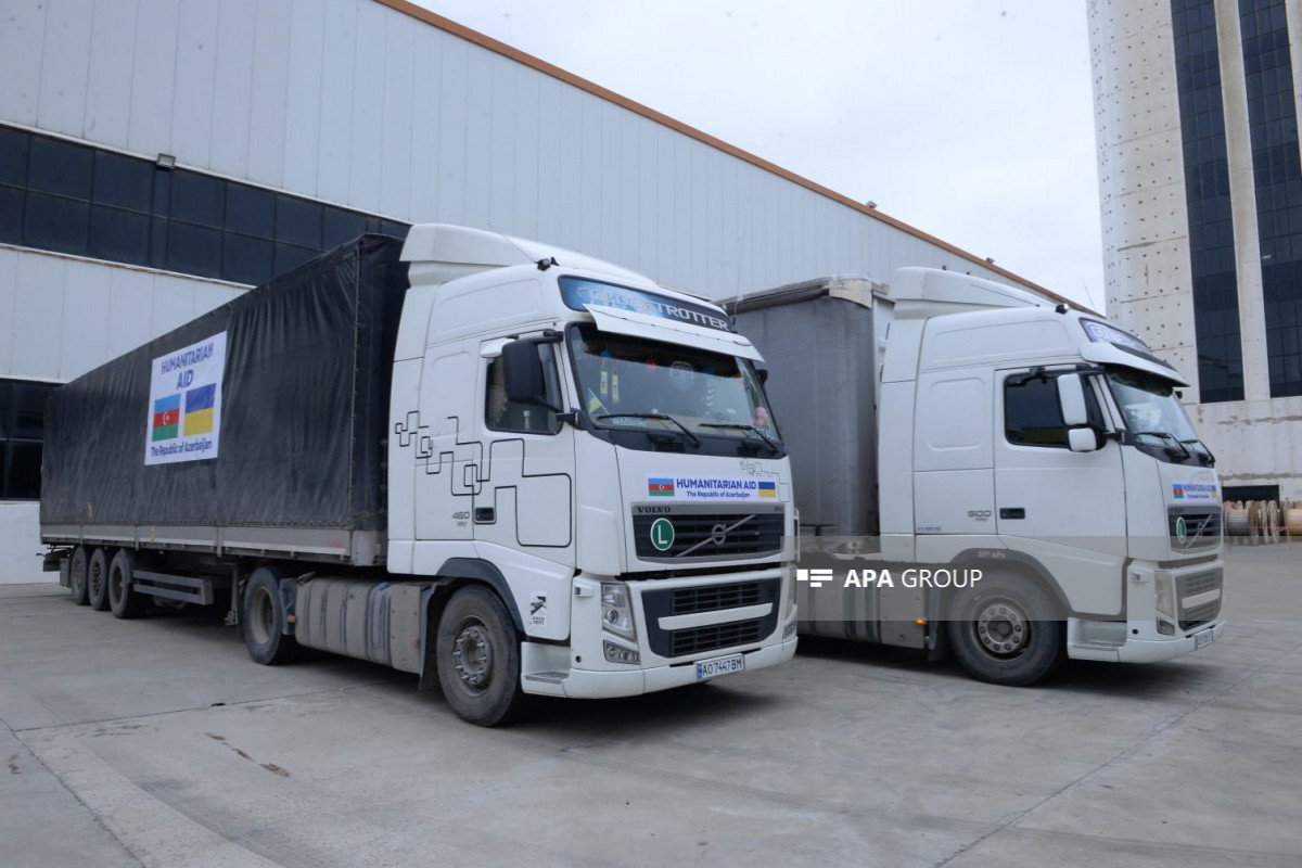 Из Азербайджана в Украину отправлена новая партия гуманитарной помощи -ФОТО 