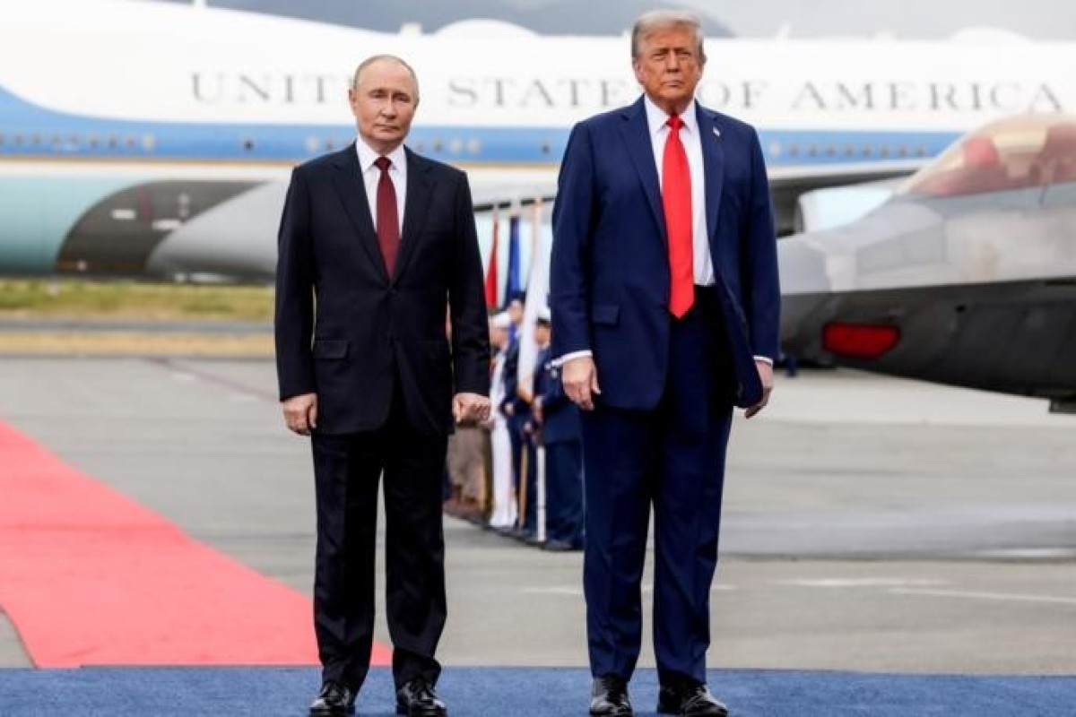 В Белом доме разместили совместное фото Путина и Трампа на саммите в Анкоридже