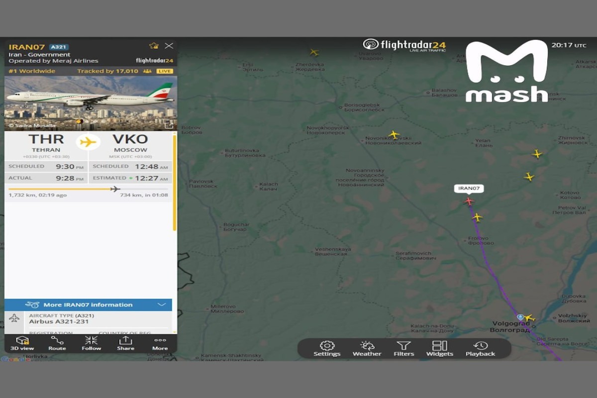 Правительственный самолет Ирана приземлился в Москве -ФОТО 