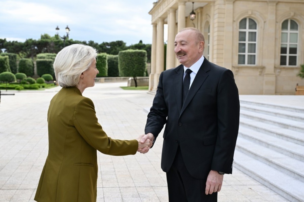 Президент Азербайджана встретился с главой Еврокомиссии-ФОТО 