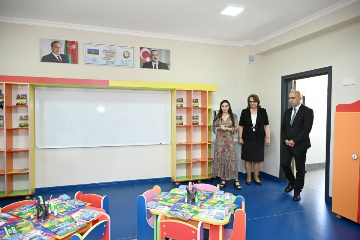 В Евлахе открылась новая школа с участием Лейлы Алиевой-ФОТО 