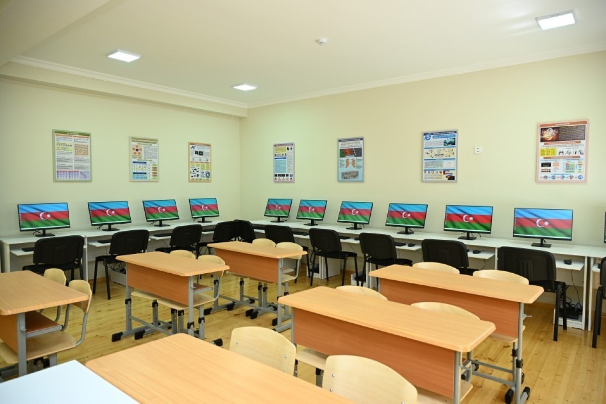 В Евлахе открылась новая школа с участием Лейлы Алиевой-ФОТО 