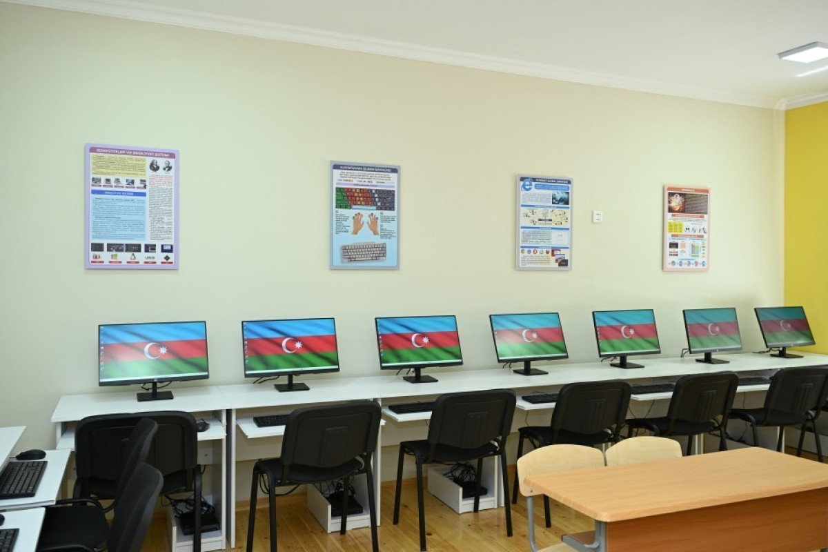 В Евлахе открылась новая школа с участием Лейлы Алиевой-ФОТО 