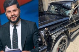 Азербайджанский телеведущий Заур Камал попал в аварию
