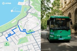 В центре Баку начали курсировать бесплатные автобусы-шаттлы