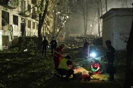 В результате удара российской армии по Киеву пострадали 10 человек