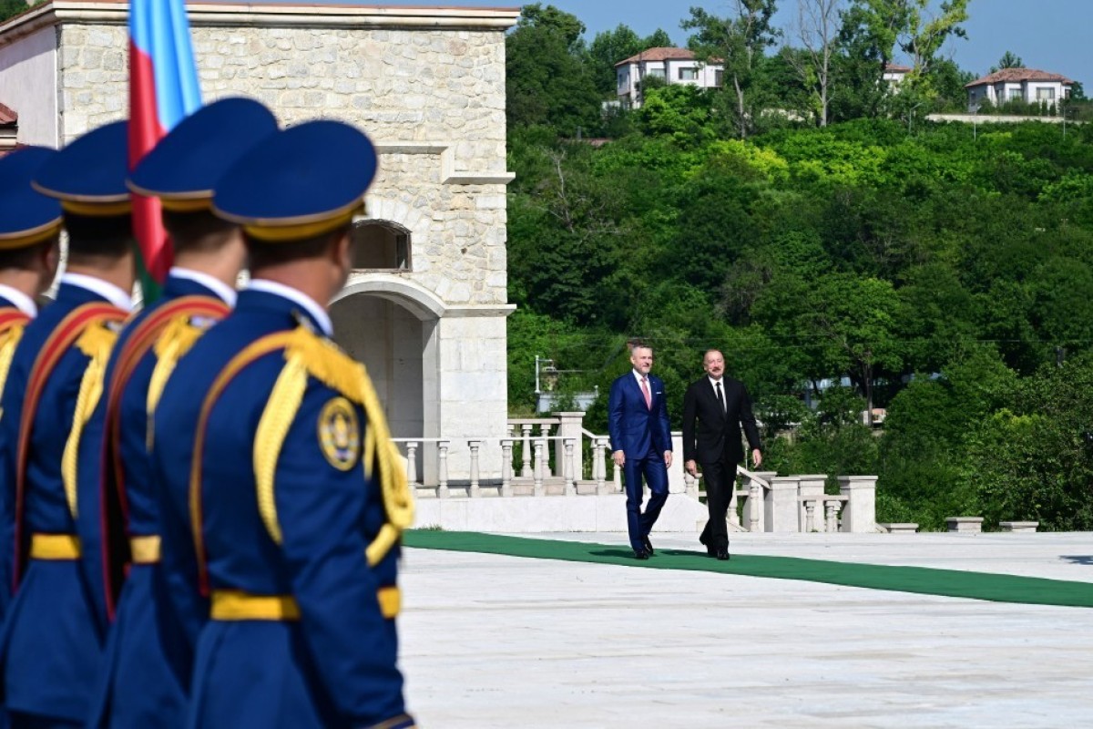 В Шуше прошла официальная встреча лидеров Азербайджана и Словакии -ФОТО 