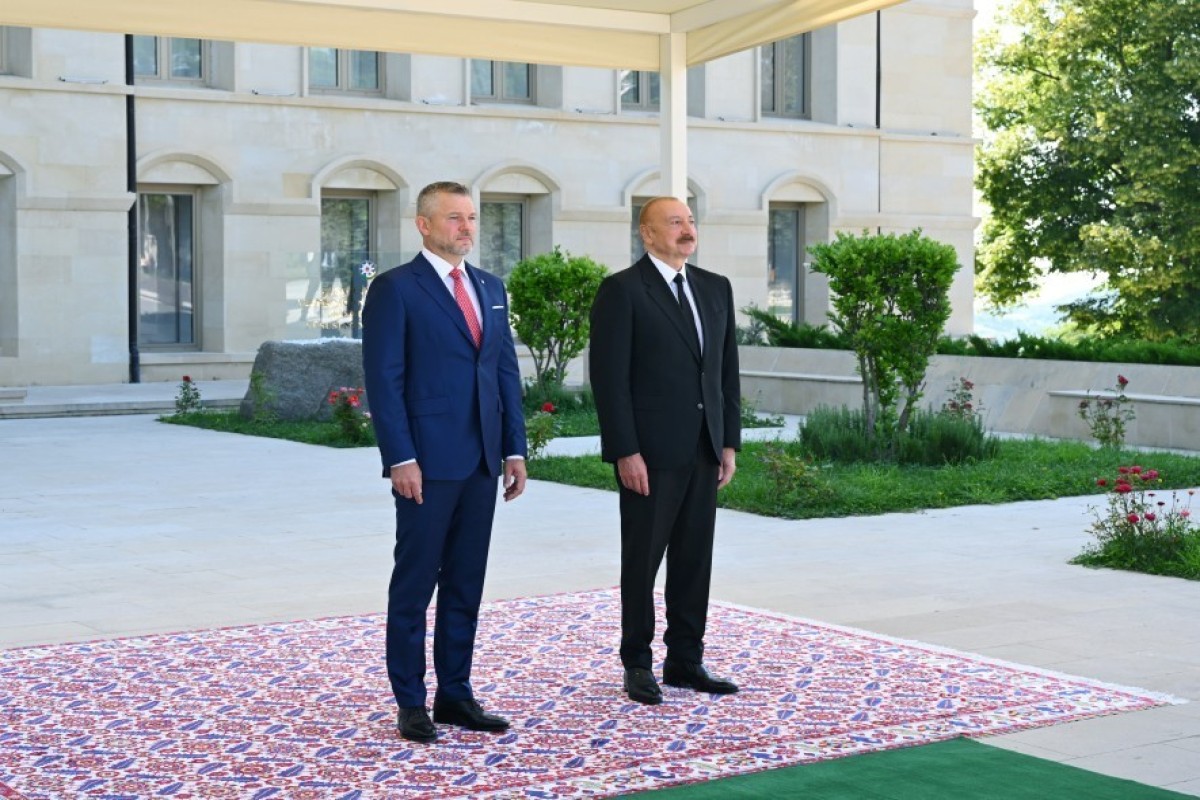 В Шуше прошла официальная встреча лидеров Азербайджана и Словакии -ФОТО 