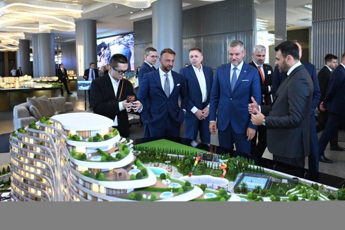 Президент Словакии посетил Sea Breeze на побережье Каспия-ФОТО 