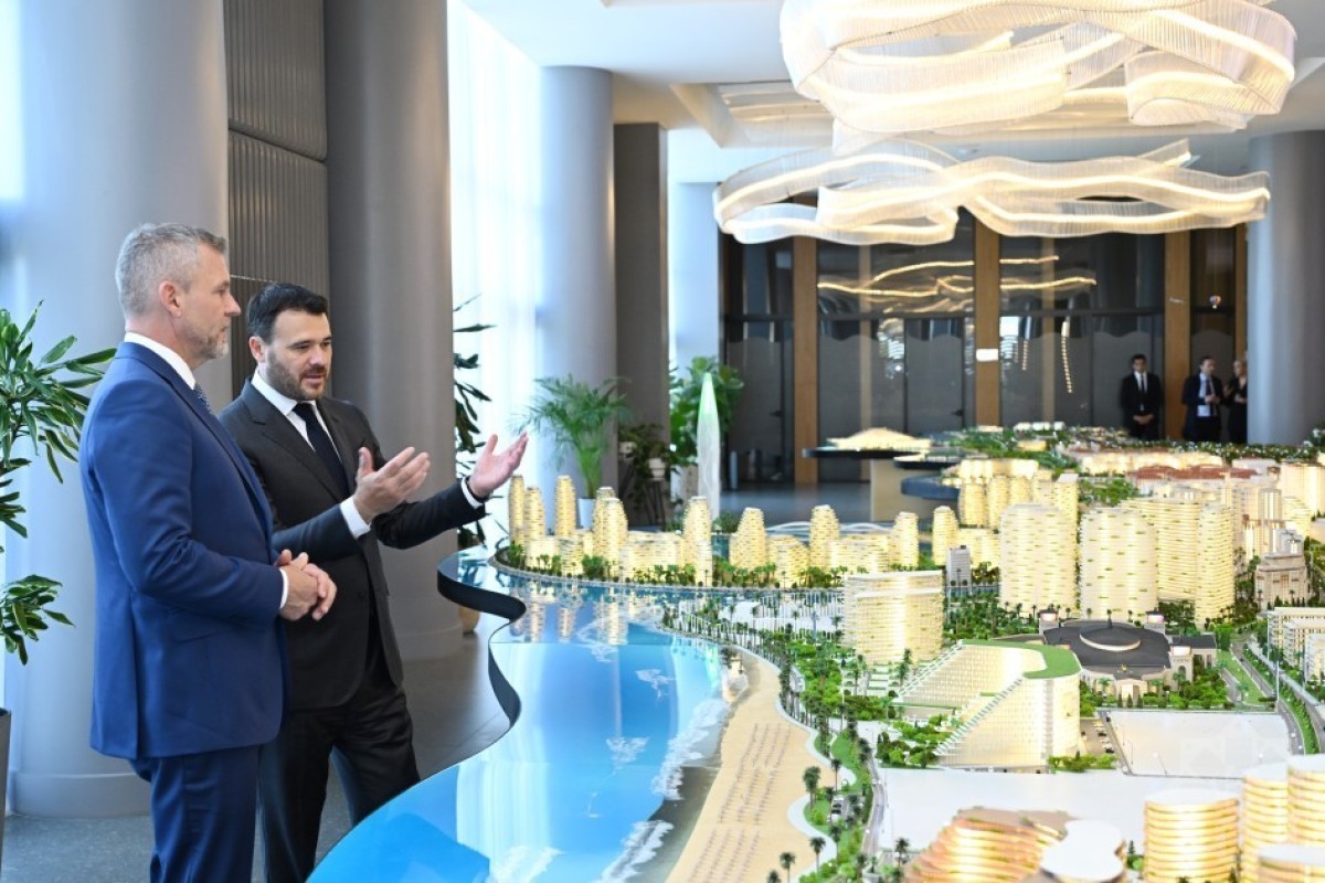 Президент Словакии посетил Sea Breeze на побережье Каспия-ФОТО 