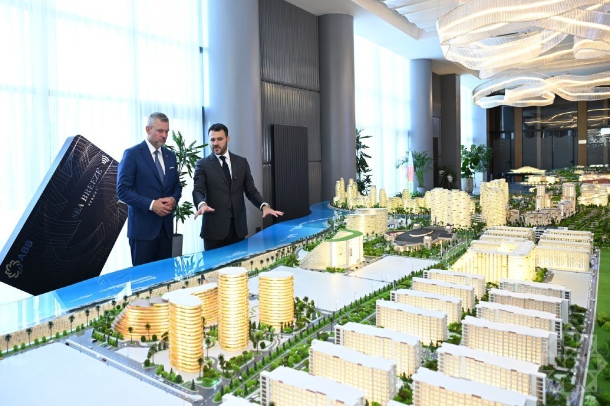 Президент Словакии посетил Sea Breeze на побережье Каспия-ФОТО 